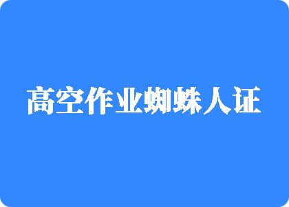 男人女人艹bb高空作业蜘蛛人证